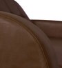 Atlanta Leatherette 1 Seater Sofa In Brown Colour