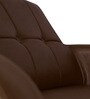 Atlanta Leatherette 1 Seater Sofa In Brown Colour