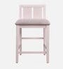 Georgia 2 Seater Dining Set With Storage and USB Port in Light Pink Colour