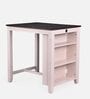 Georgia 2 Seater Dining Set With Storage and USB Port in Light Pink Colour