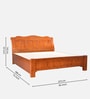 Almore King Size Bed With Hydraulic Storage in Brown Finish