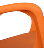 Atlantis Plastic Chairs in Orange Finish (Set Of 2)