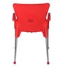 Atlantis Plastic Chair in Red Colour , (Set Of 2)