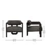 Atlas Accent Chair In Dark Grey Colour