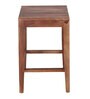 Atlas Solid Wood Bar Stool In Walnut Finish