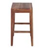 Atlas Solid Wood Bar Stool In Walnut Finish