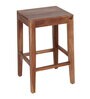 Atlas Solid Wood Bar Stool In Walnut Finish