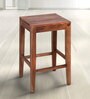 Atlas Solid Wood Bar Stool In Walnut Finish