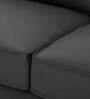 Atlas Leatherette 1 Seater Sofa in Black Colour