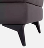 Atlas Leatherette 1 Seater Sofa in Black Colour