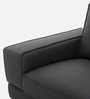 Atlas Leatherette 1 Seater Sofa in Black Colour