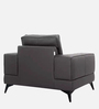 Atlas Leatherette 1 Seater Sofa in Black Colour