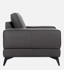 Atlas Leatherette 1 Seater Sofa in Black Colour