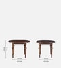 Atlas Sheesham Wood 4 Seater Dining Set In Provincial Teak Finish