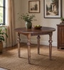 Atlas Sheesham Wood 4 Seater Dining Table In Provincial Teak Finish