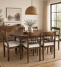 Atlas Sheesham Wood 6 Seater Dining Set In Provincial Teak Finish
