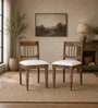 Atlas Sheesham Wood Dining Chair (Set of 2) in Provincial Teak Finish