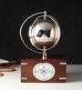 Atlasphere Silver Table Clock