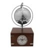 Atlasphere Silver Table Clock