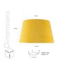 Atlier Yellow Velvet Solid Lampshade