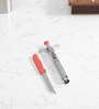 Atom Red Stainless Steel Gas Lighter