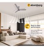 Atomberg Efficio+ 1200mm 28W BLDC 5 Star Rated High Speed Ceiling Fan with Remote(Sand Grey)