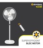 Atomberg Efficio+ 400mm BLDC Energy Saving Pedestal Fan with Remote(White)