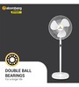 Atomberg Efficio+ 400mm BLDC Energy Saving Pedestal Fan with Remote(White)