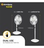 Atomberg Efficio+ 400mm BLDC Energy Saving Pedestal Fan with Remote(White)