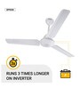 Atomberg Efficio 1200mm 28W BLDC 5 Star Rated High Speed Ceiling Fan with Remote(White)