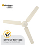 Atomberg Efficio 1400mm 28W BLDC 5 Star Rated High Speed Ceiling Fan with Remote(Ivory)