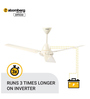 Atomberg Efficio 1400mm 28W BLDC 5 Star Rated High Speed Ceiling Fan with Remote(Ivory)