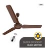 Atomberg Ozeo 1200mm 28W BLDC 5 Star Rated High Speed Ceiling Fan with Remote(Brown)