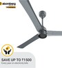 Atomberg Renesa+ 1200mm 28W BLDC 5 Star Rated High Speed Ceiling Fan with Remote(Sand Grey)