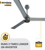 Atomberg Renesa+ 1200mm 28W BLDC 5 Star Rated High Speed Ceiling Fan with Remote(Sand Grey)