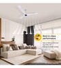 Atomberg Renesa+ 1400mm 32W BLDC 5 Star Rated High Speed Ceiling Fan with Remote(Pearl White)