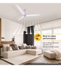Atomberg Renesa 1400mm 32W BLDC 5 Star Rated High Speed Ceiling Fan with Remote(White)