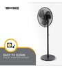 Atomberg Renesa 400mm BLDC motor Energy Saving Pedestal Fan with Remote Control (Black,Pack of 1)
