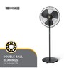 Atomberg Renesa 400mm BLDC motor Energy Saving Pedestal Fan with Remote Control (Black,Pack of 1)