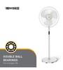 Atomberg Renesa 400mm Non-swing BLDC motor Energy Saving Pedestal Fan with Remote Control (White,Pack of 1)