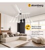 Atomberg Renesa Smart + 1200mm 28W BLDC 5 Star Rated High Speed Ceiling Fan with Remote(Pearl White)