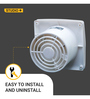 Atomberg Studio+ 150mm BLDC motor Energy Saving Exhaust Fan |White