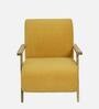 Atreo Fabric Arm Chair In Yellow Colour