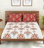 Atrium Ecom Cotton 144TC Double Bedsheet with 2 Pillow Covers