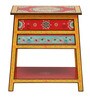 Attalika Solid Wood Hand-Painted End Table
