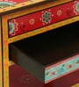 Attalika Solid Wood Hand-Painted End Table