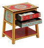 Attalika Solid Wood Hand-Painted End Table