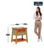 Attalika Solid Wood Hand-Painted End Table
