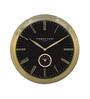 Attic Analog Black Metal Wall Clock