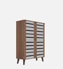 Attic Vertico Shoe Cabinet in Frosty White Finish